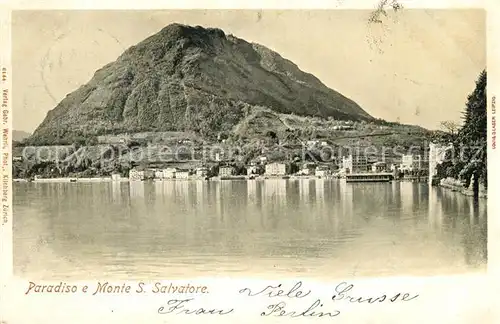 AK / Ansichtskarte Paradiso_TI e Monte S. Salvatore Paradiso TI
