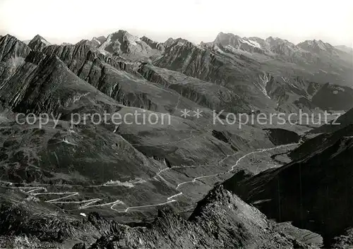 AK / Ansichtskarte Oberalppass Fliegeraufnahme mit Oberalpstock und Toedi Oberalppass