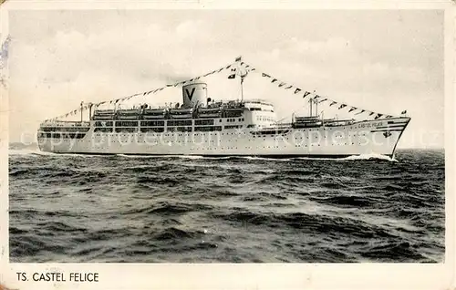 AK / Ansichtskarte Schiffe_Ships_Navires TS Castel Felice  Schiffe_Ships_Navires
