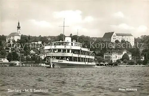 AK / Ansichtskarte Motorschiffe M.S. Seeshaupt Starnberg Motorschiffe