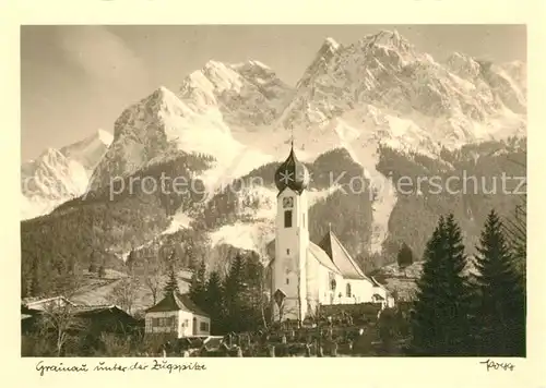 AK / Ansichtskarte Foto_Popp_Nr. Grainau Zugspitze Foto_Popp_Nr.
