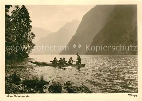 AK / Ansichtskarte Foto_Popp_Nr. Koenigssee  Foto_Popp_Nr.