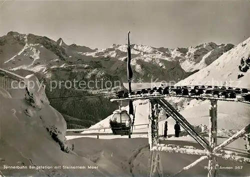 AK / Ansichtskarte Seilbahn Jennerbahn Bergstation Steinernes Meer Foto L. Ammon Nr. 567 Seilbahn