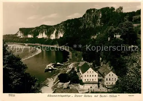 AK / Ansichtskarte Foto_Hahn_Nr. 13070 Rathen Bastei Waende  Foto_Hahn_Nr.