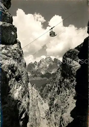 AK / Ansichtskarte Seilbahn Funivia Cortina Faloria  Seilbahn