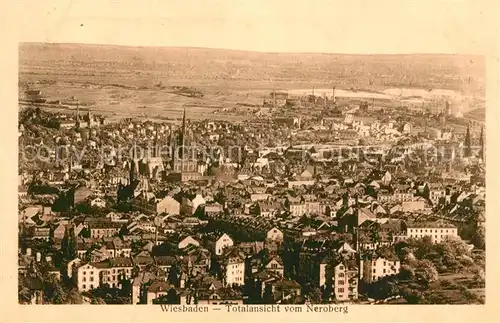 AK / Ansichtskarte Wiesbaden Totalansicht vom Neroberg Wiesbaden