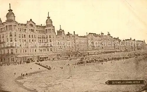 AK / Ansichtskarte Ostende_Flandre Les Grands Hotels Ostende_Flandre