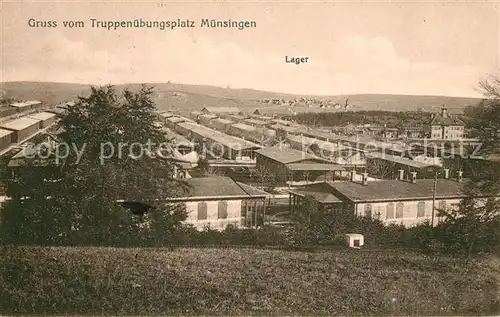 AK / Ansichtskarte Muensingen Truppenuebungsplatz Lager Muensingen