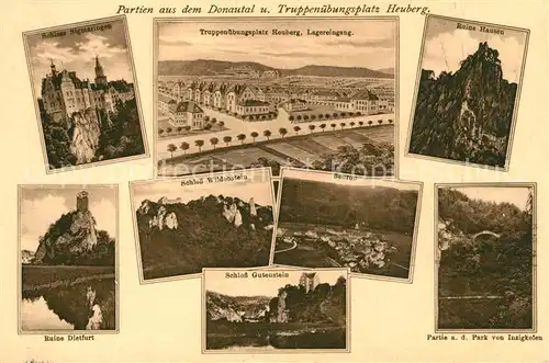 AK / Ansichtskarte Stetten_kalten_Markt Schloesser und Burgen im Donautal Truppenuebungsplatz Heuberg Stetten_kalten_Markt