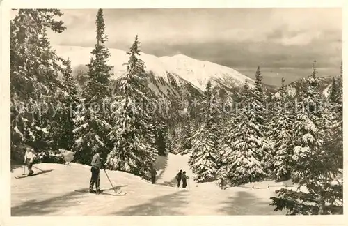 AK / Ansichtskarte Rax Blick gegen Schneeberg Winterlandschaft Rax