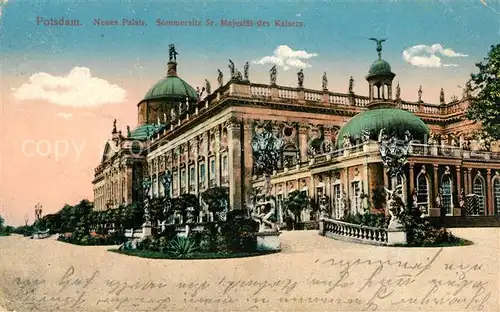 AK / Ansichtskarte Potsdam Neues Palais Sommersitz Sr. Majestaet des Kaisers Potsdam