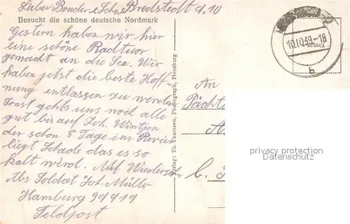 AK / Ansichtskarte Hamburger_Hallig im Sturm Hamburger Hallig