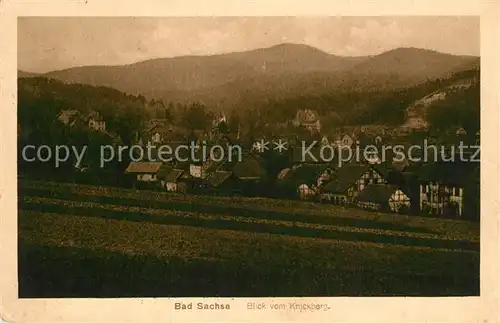 AK / Ansichtskarte Bad_Sachsa_Harz Panorama Blick vom Knickberg Bad_Sachsa_Harz