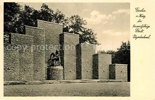 AK / Ansichtskarte Goslar 1000jaehrige Stadt Jaegerdenkmal Goslar