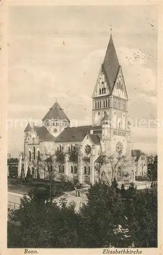 AK / Ansichtskarte Bonn_Rhein Elisabethkirche Bonn_Rhein