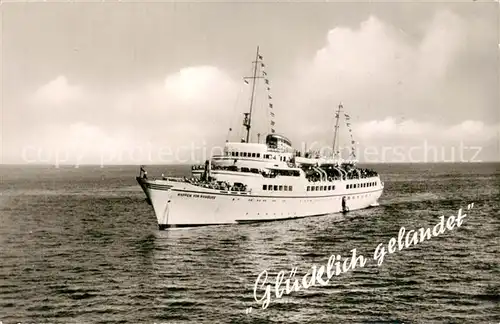 AK / Ansichtskarte Helgoland Wappen von Hamburg vor Anker Helgoland