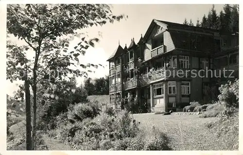 AK / Ansichtskarte Saas_Praettigau Pension Waldhof Saas Praettigau