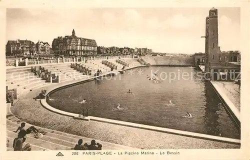 AK / Ansichtskarte Paris Plage La Piscine Marine Le Bassin Paris Plage