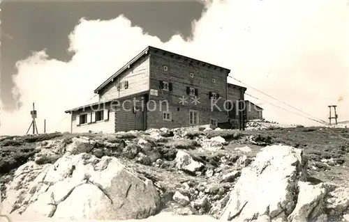 AK / Ansichtskarte Schneeberg_Oesterreich Fischerhuette oesterr Touristenklub Schneeberg_Oesterreich