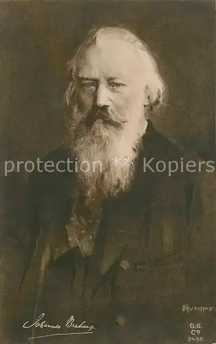 AK / Ansichtskarte Hamburg Portrait Johannes Brahms Hamburg