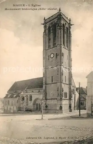 AK / Ansichtskarte Maule Eglise Monument historique Maule