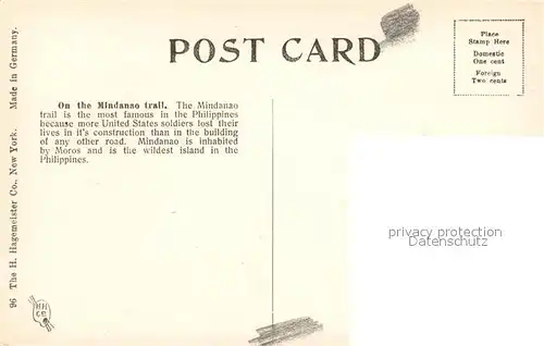 AK / Ansichtskarte Philippinen On the Mindanao trail Philippinen