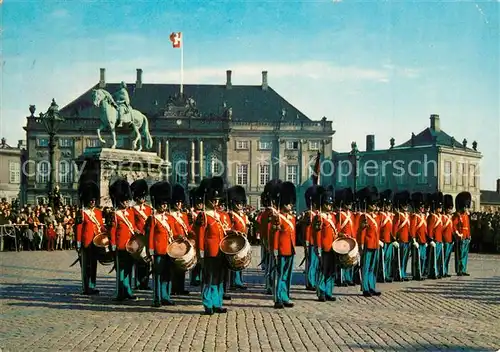 AK / Ansichtskarte Leibgarde_Wache Kopenhagen Wachtparade Leibgarde Wache