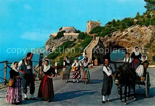 AK / Ansichtskarte Trachten_Spanien Agrupacion Aires de es Grau Mirador Ricardo Roca Mallorca  Trachten Spanien