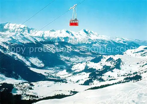 AK / Ansichtskarte Seilbahn Rothorn Lenzerheide Valbella Parpan Churwalden Calanda  Seilbahn