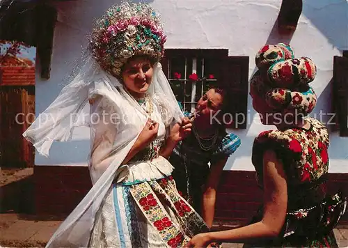 AK / Ansichtskarte Trachten_Ungarn Mezokoevesd Nepviselet  Trachten Ungarn