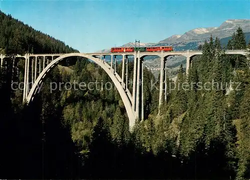 AK / Ansichtskarte Viadukte_Viaduc Langwies Chur Arosa Bahn Viadukte Viaduc