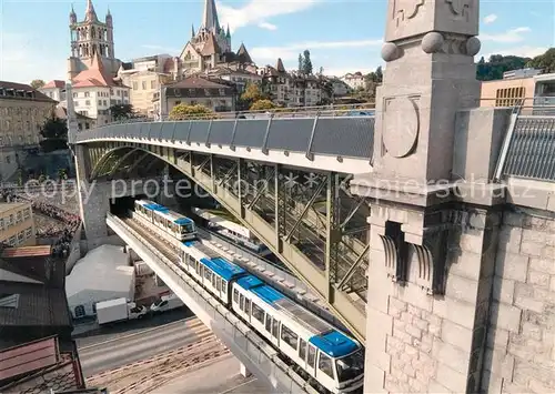 AK / Ansichtskarte Metro_U Bahn_Subway_Underground M2 Lausanne Ouchy Epalinges  Metro_U Bahn