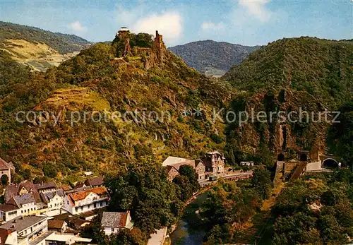 AK / Ansichtskarte Altenahr Ahr mit Burgruine Fliegeraufnahme Altenahr