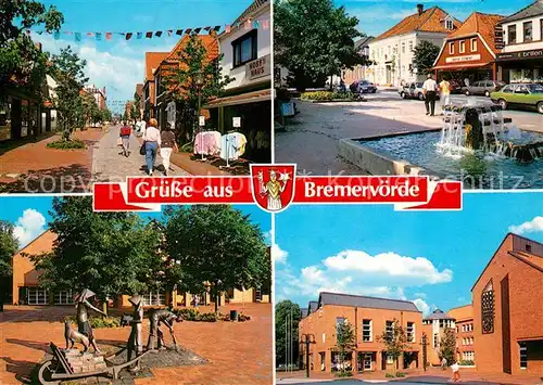 AK / Ansichtskarte Bremervoerde Brunnen Skulpturen Bremervoerde