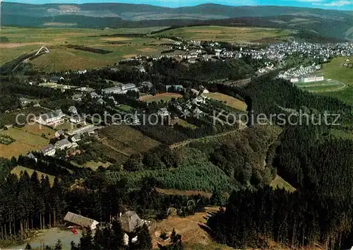 AK / Ansichtskarte Winterberg_Hochsauerland Fliegeraufnahme Bobhaus  Winterberg_Hochsauerland