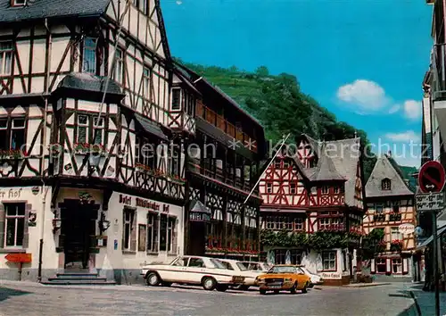 AK / Ansichtskarte Bacharach_Rhein Marktplatz Fachwerk  Bacharach Rhein