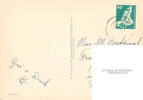 AK / Ansichtskarte Loef_Mosel Panorama Loef_Mosel