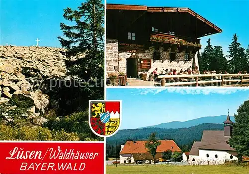 AK / Ansichtskarte Lusen_Bayerischer_Wald Waldhaeuser Kirche Lusen_Bayerischer_Wald