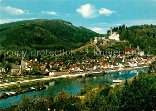 AK / Ansichtskarte Hirschhorn_Neckar Schloss Hotel auf der Burg Hirschhorn Neckar