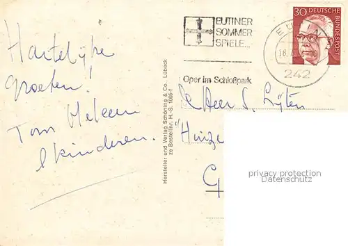 AK / Ansichtskarte Eutin Teilansichten Marktplatz Faehre Park Denkmal Eutin