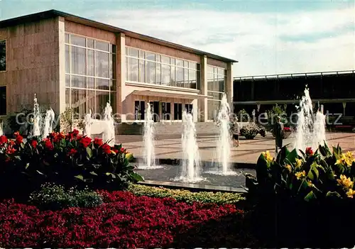 AK / Ansichtskarte Bad_Salzuflen Fontaenen an der Konzerthalle Bad_Salzuflen
