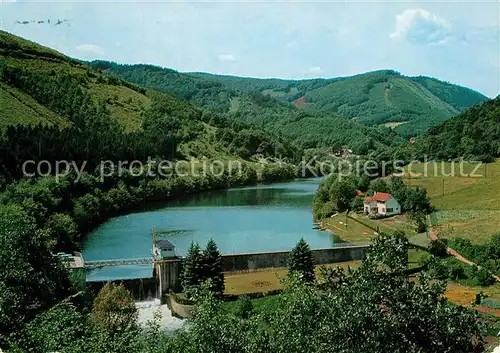 AK / Ansichtskarte Heimbach_Eifel Stausee mit Kermeterhochwald Heimbach Eifel