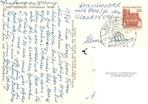 AK / Ansichtskarte Bad_Meinberg Fliegeraufnahme Bad_Meinberg