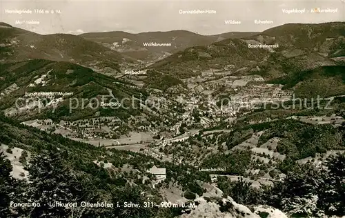 AK / Ansichtskarte Ottenhoefen_Schwarzwald Landschaftspanorama Ottenhoefen Schwarzwald