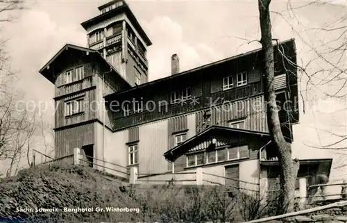 AK / Ansichtskarte Bad_Schandau Berghotel Grosser Winterberg Bad_Schandau