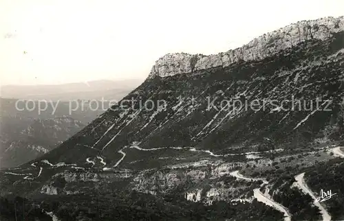 AK / Ansichtskarte Plan d_Aups Sainte Baume Les lacets de la route de Gemenos Plan d_Aups Sainte Baume