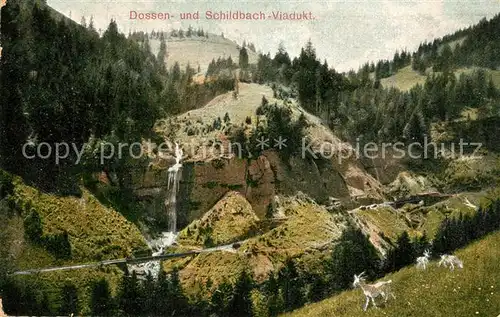 AK / Ansichtskarte Rigi_Hochflue Dossen  und Schildbach Viadukt Serie 51 Arth Rigi Bhn Offizielle Postkarte No 7 Rigi Hochflue