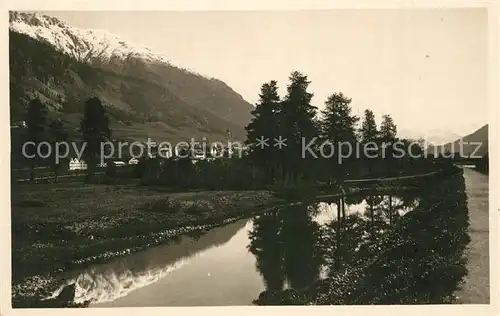 AK / Ansichtskarte Samaden Partie am Fluss Samaden