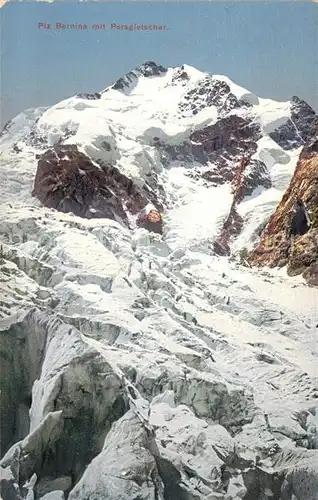 AK / Ansichtskarte Piz_Bernina mit Persgletscher Alpen Piz_Bernina