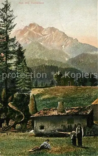 AK / Ansichtskarte Tirol_Region Bergbauern Tirolerland Alpen Tirol Region